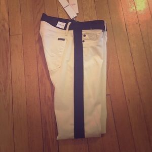 NWT Hudson Tuxedo Stripe Skinny Crop Jeans Sz 27